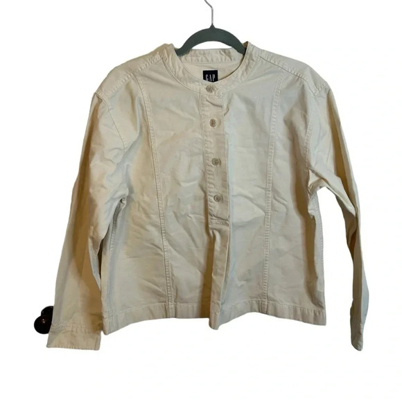 Gap Beige Chino Shacket - Picture 1 of 6